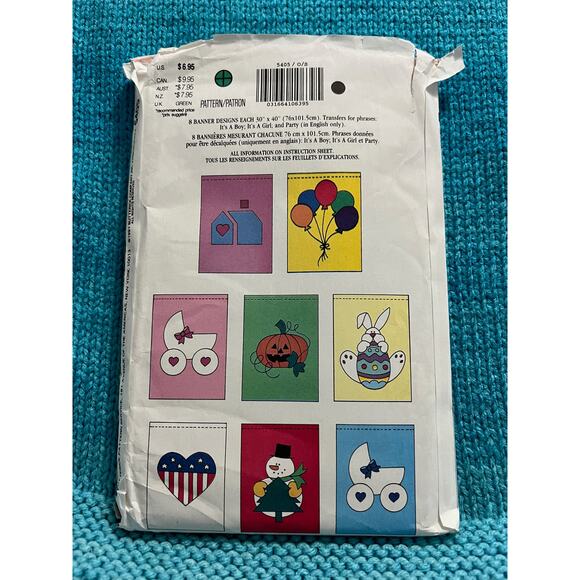 Butterick 5405 Pattern decorative flag - Picture 3 of 3